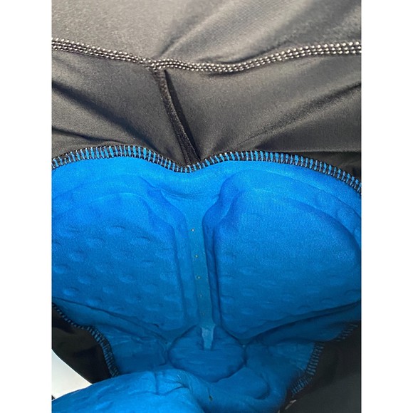 Sport Gear Mens Bike Shorts Black Reflectors Crotch Padding Size Large - Picture 7 of 8